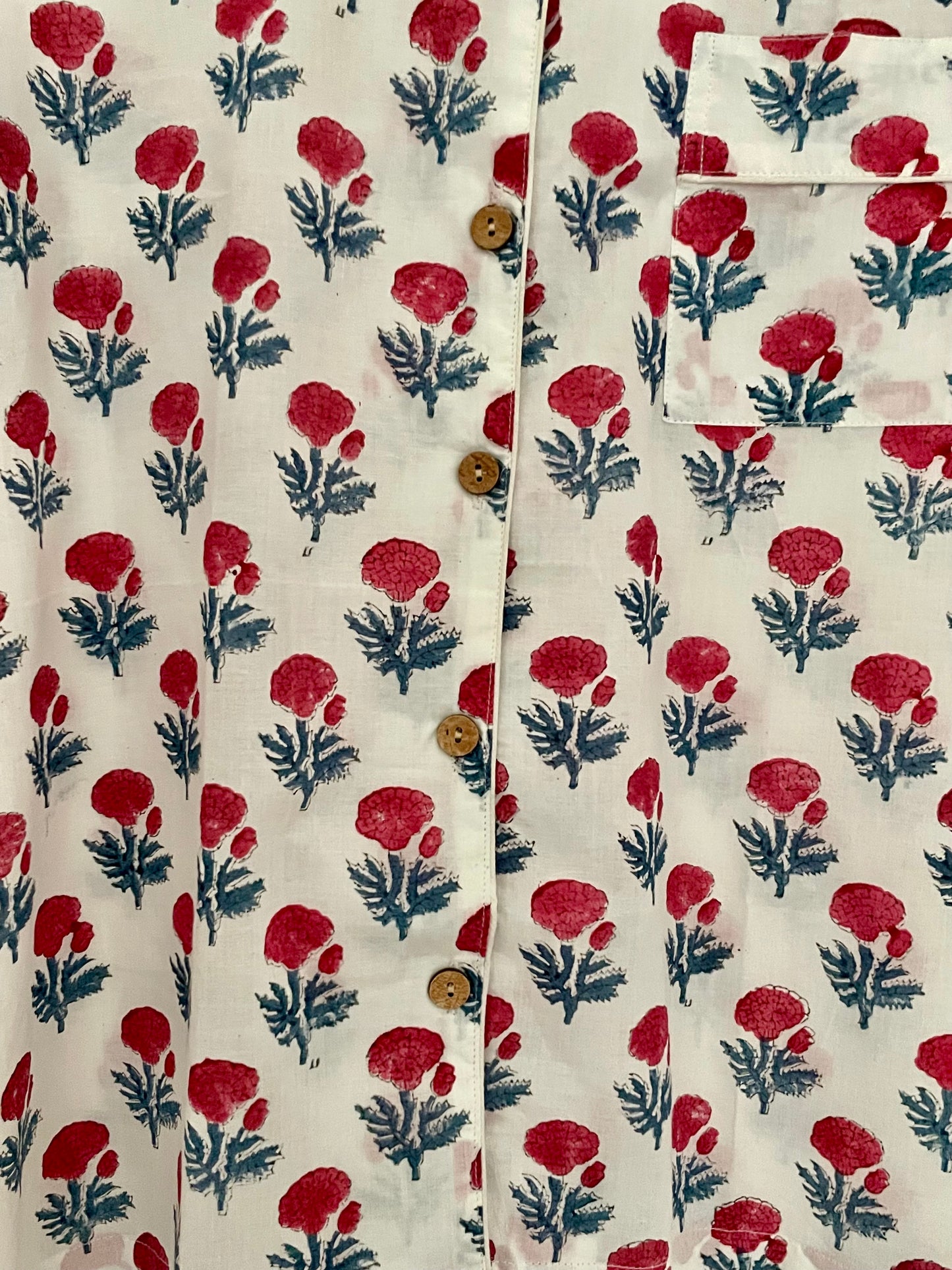 Red Genda Short Pj set