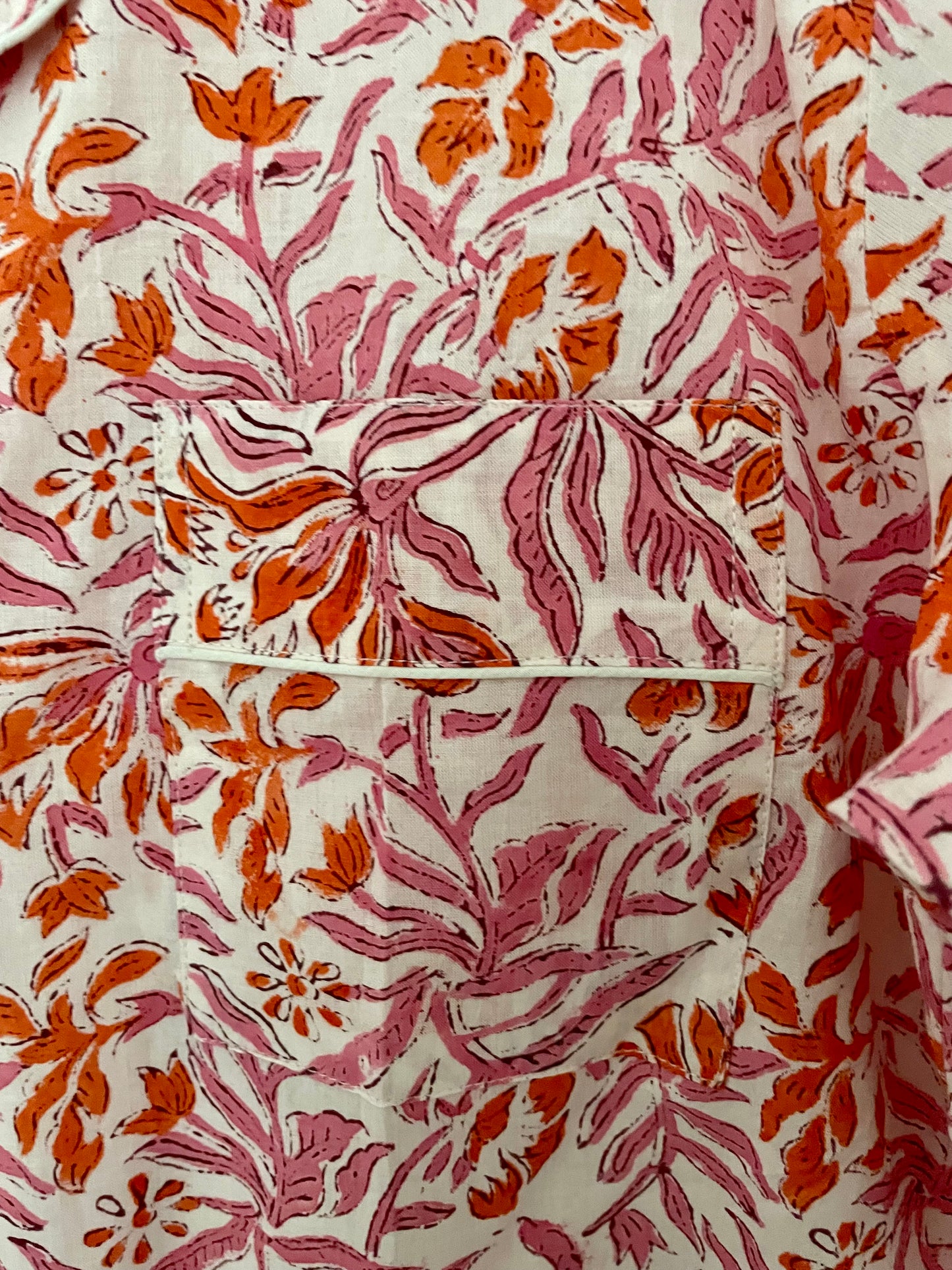 The Orange & Pink Floral Short pj set