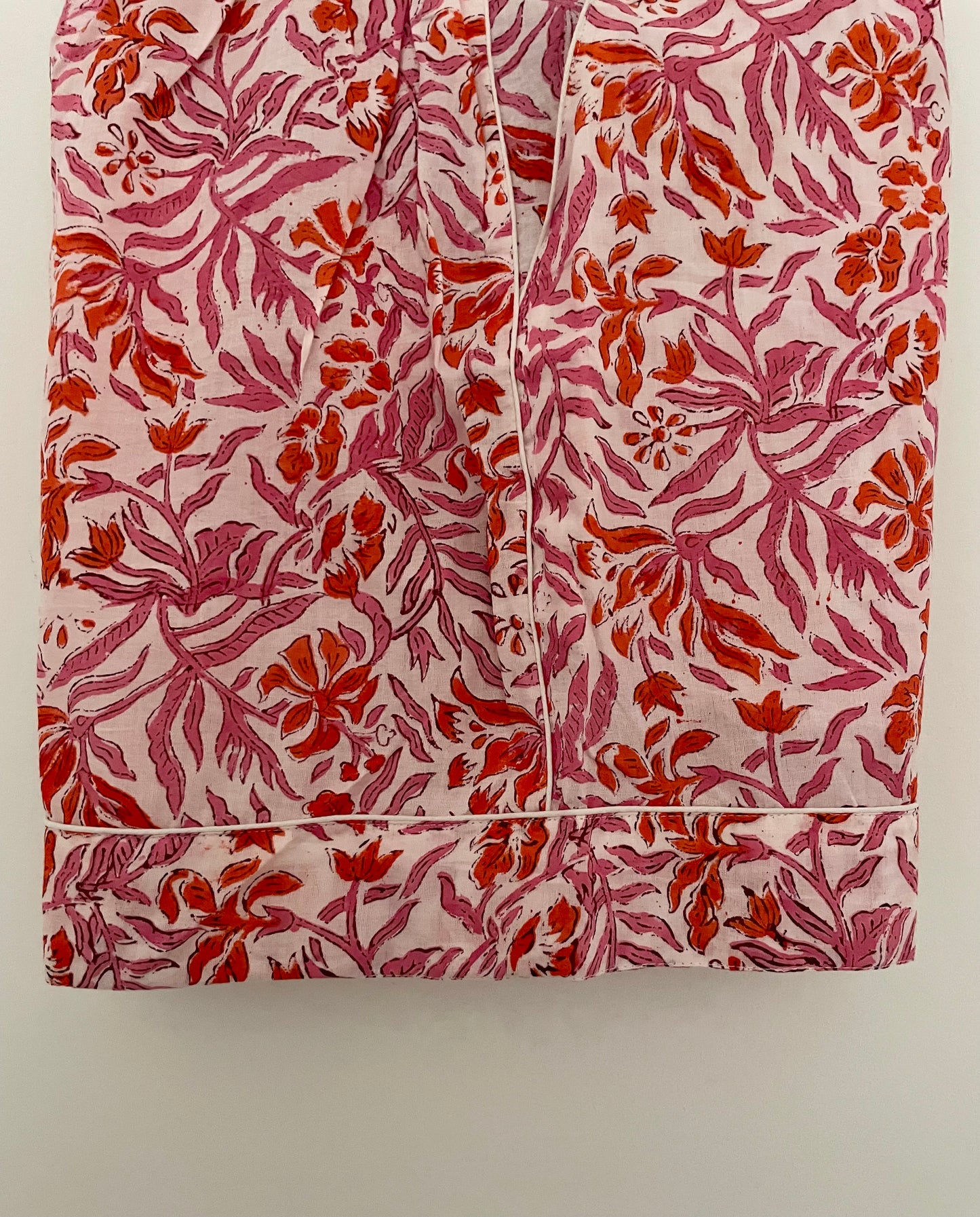 The Orange & Pink Floral Short pj set