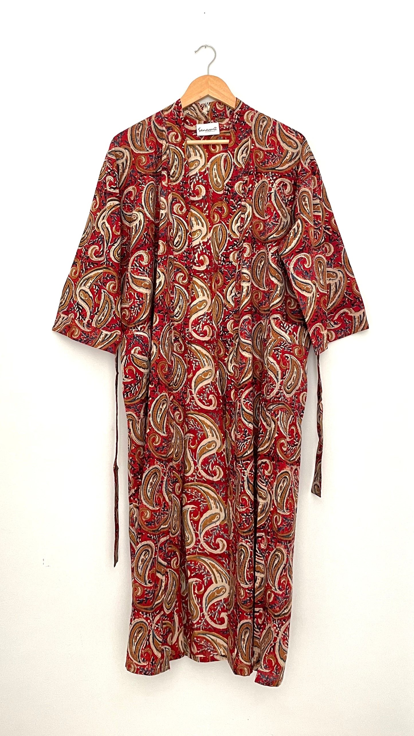 Garnet Mughal Dressing Gown/ Robe