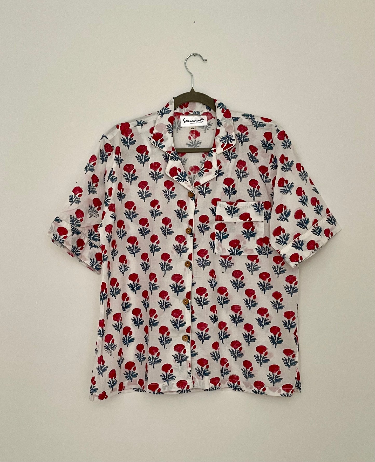 Red Genda Short Pj set