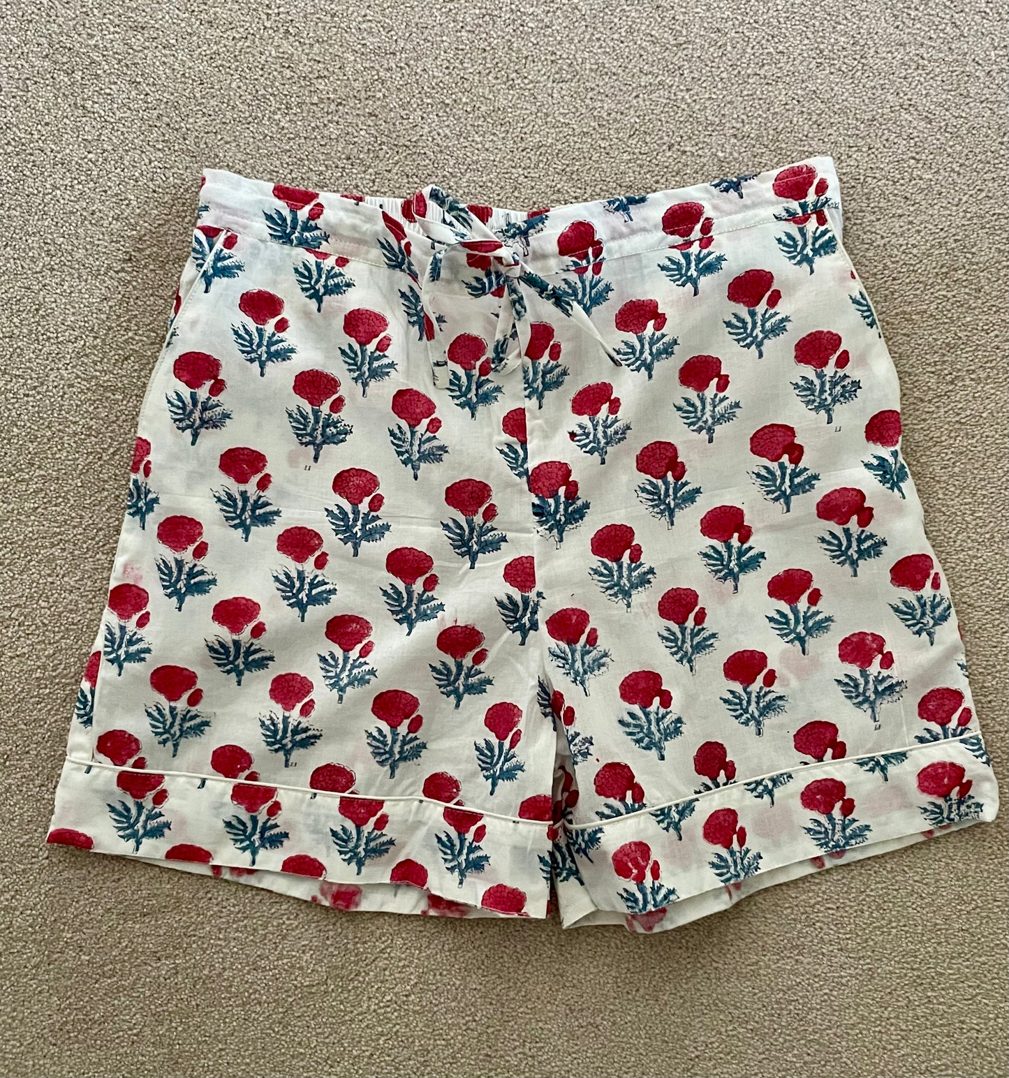 Red Genda Short Pj set