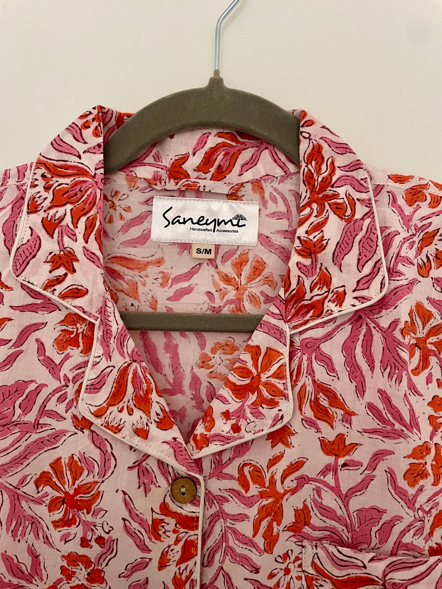 The Orange & Pink Floral Short pj set