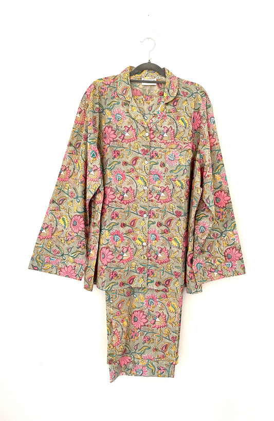 Light Jade Floral Pyjamas