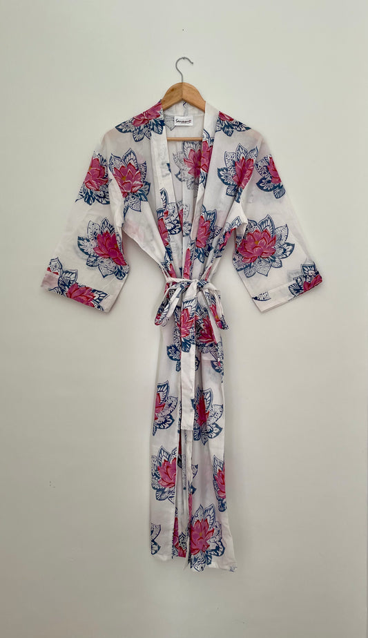 The Jaipur Lotus Dressing gown /Robe