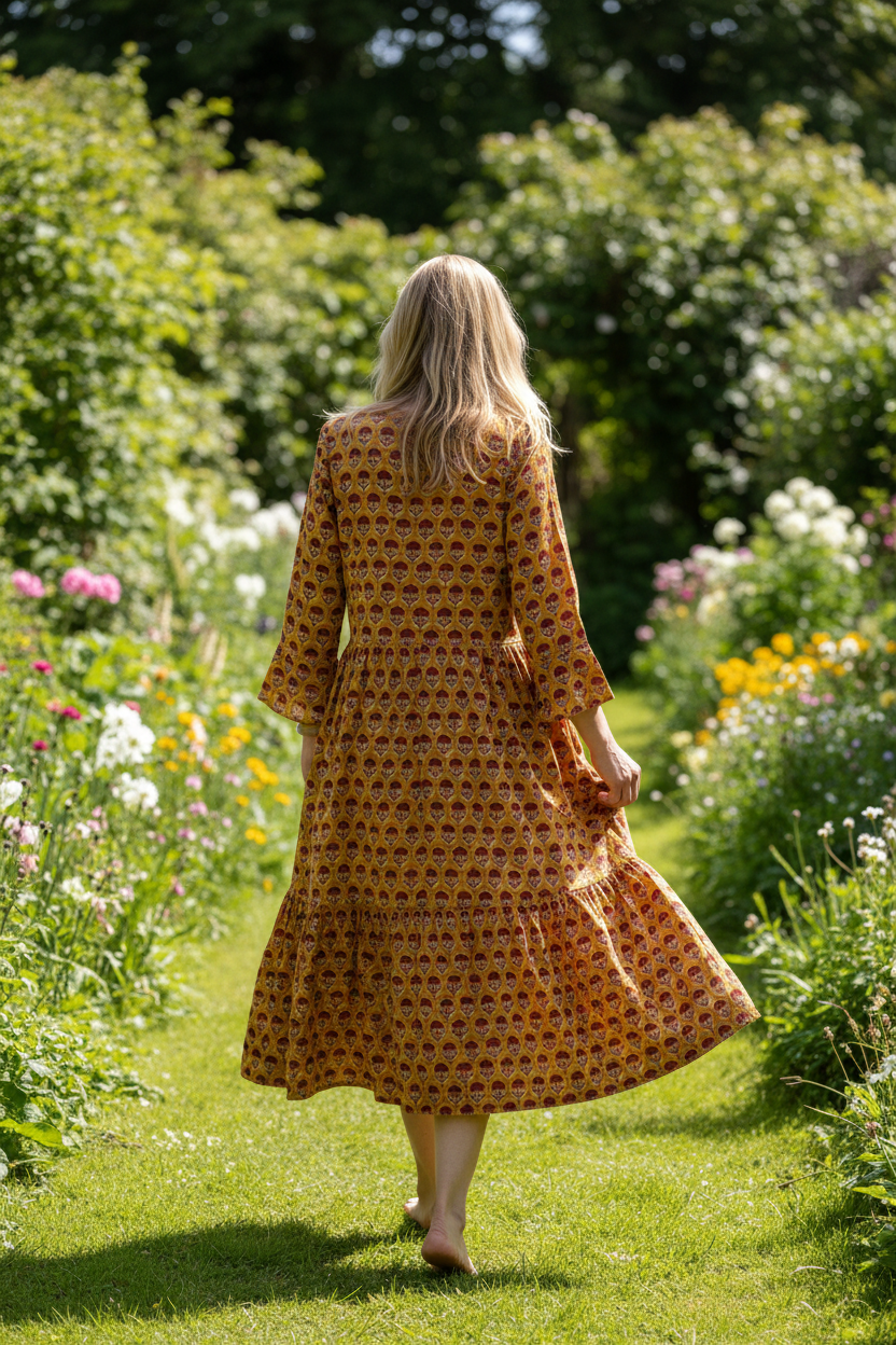Raw Amber Dress