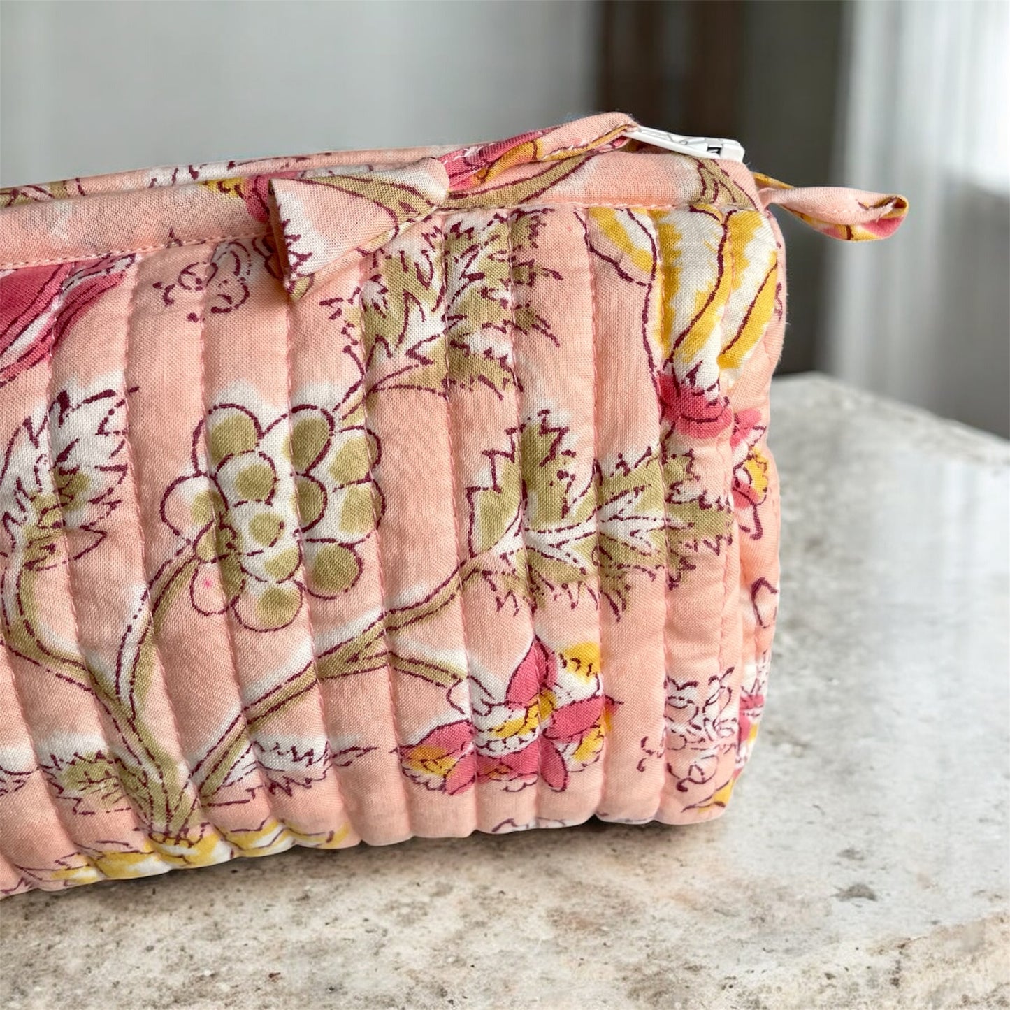 Peach Wash Bag - Large and Compact