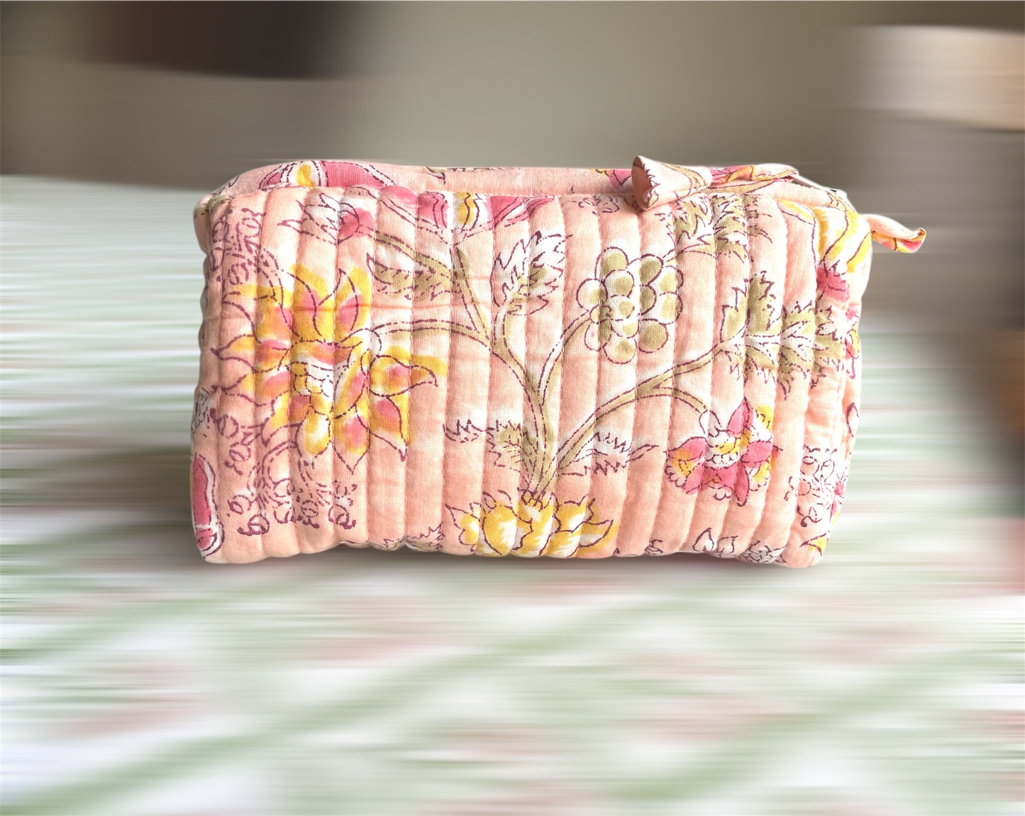 Peach Wash Bag - Large and Compact