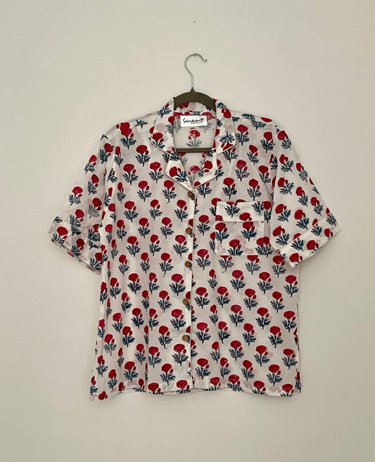 Red Genda Short Pj set