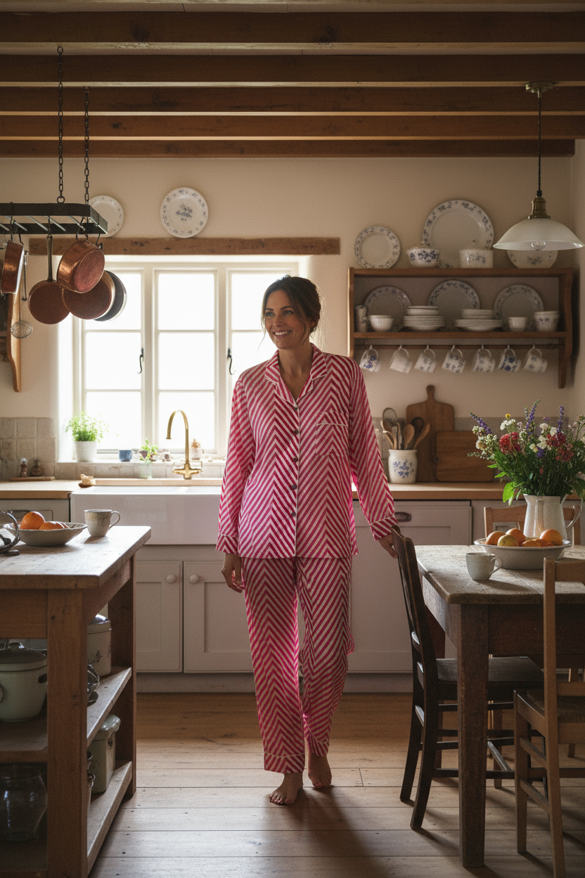 Pink and Red Chevrons Pyjamas