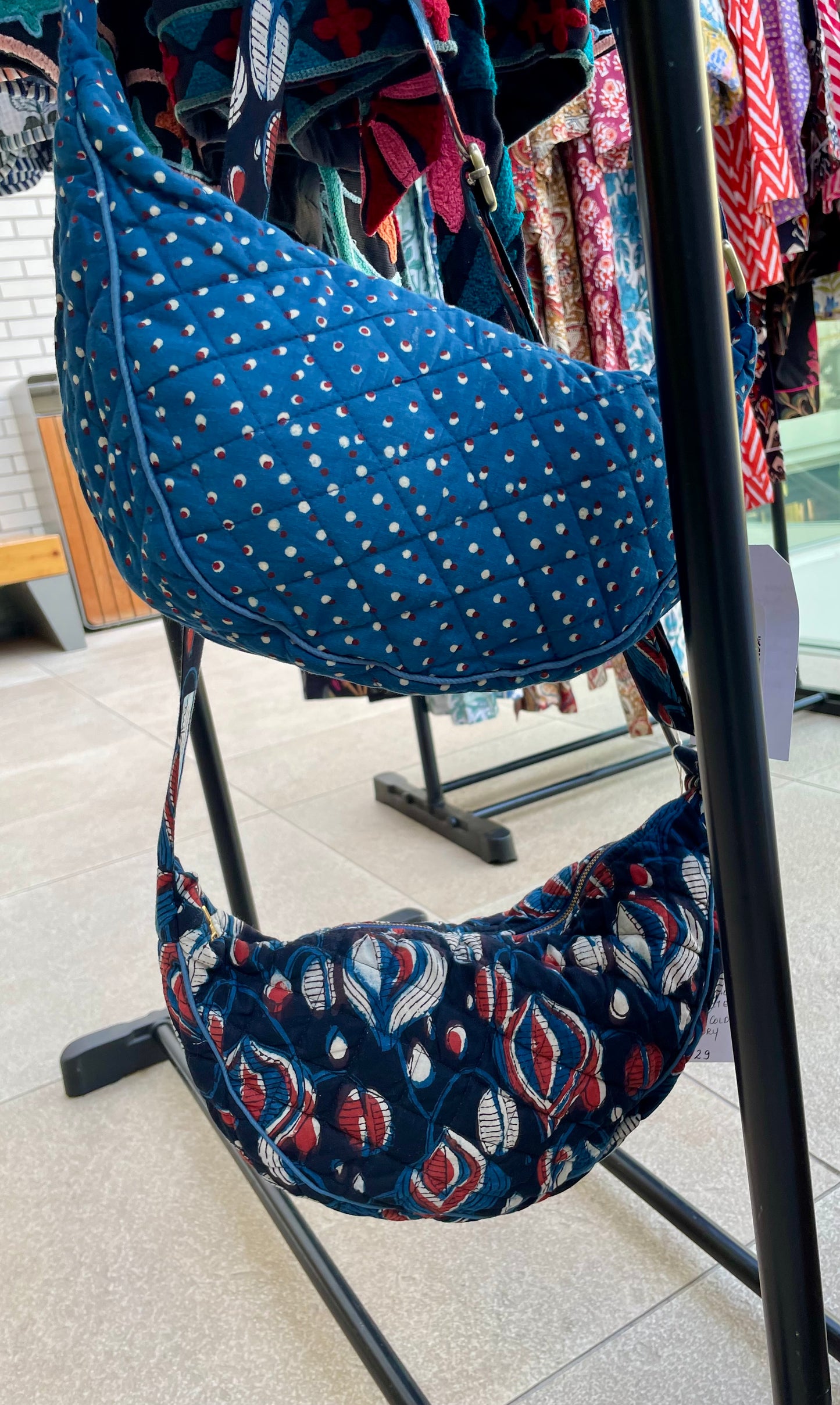 Quilted Cotton Cross Body Bags