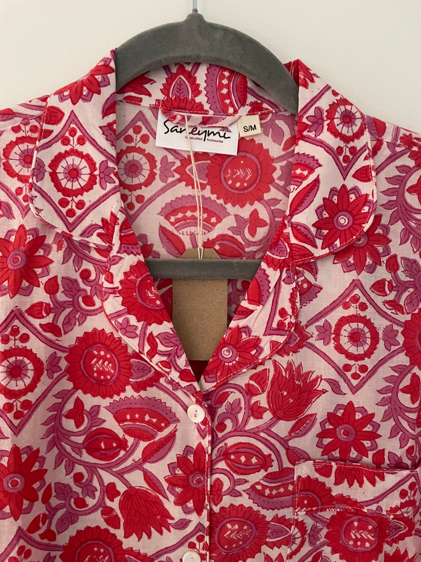 Red and Lilac Jaal Pyjamas