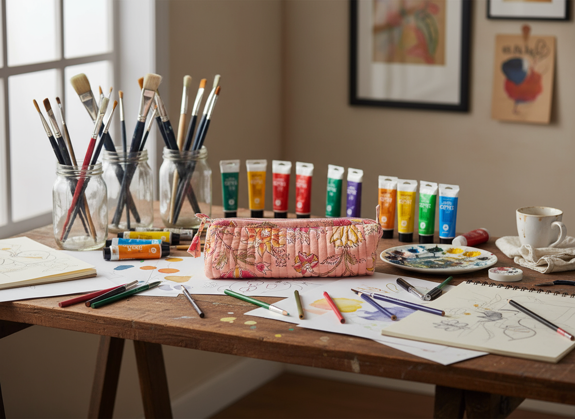 Makeup Brush / Pencil / Paintbrush Case