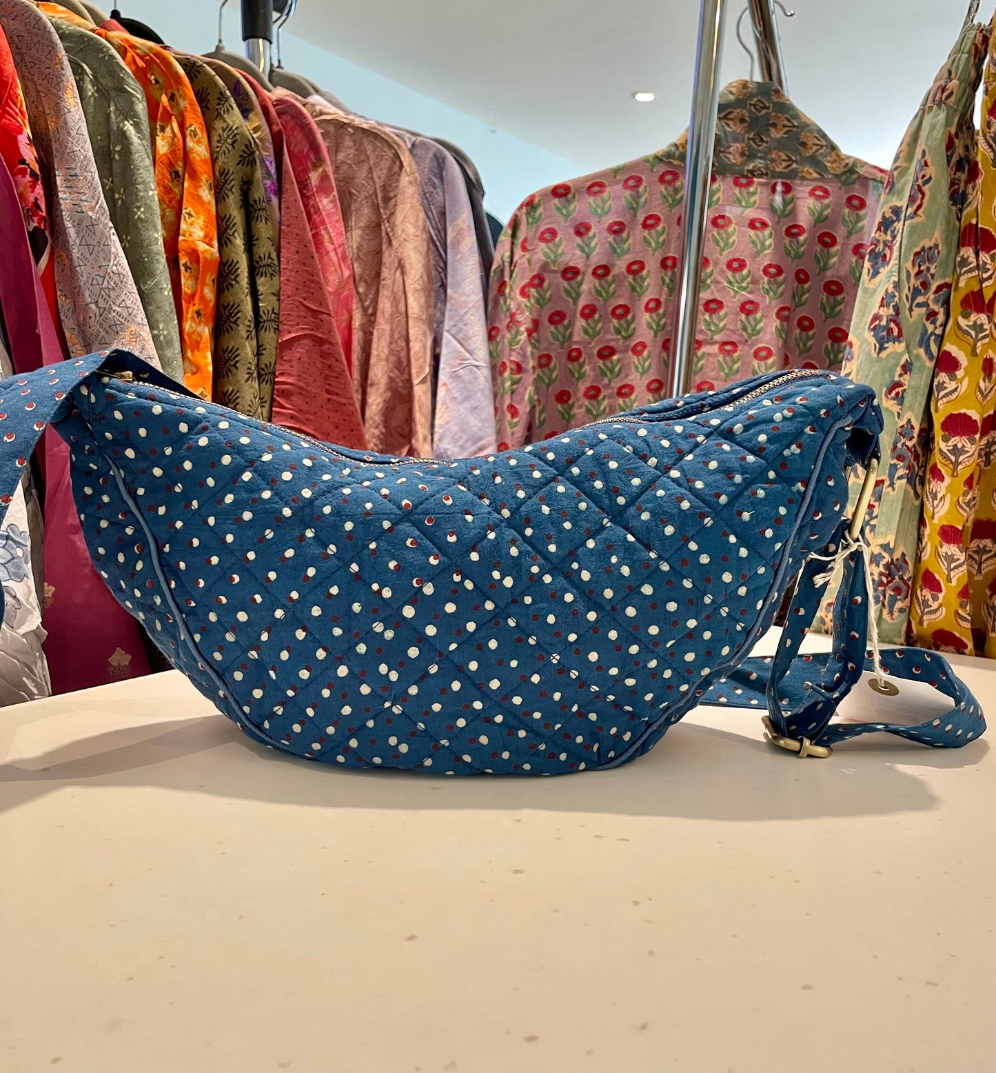 Quilted Cotton Cross Body Bags
