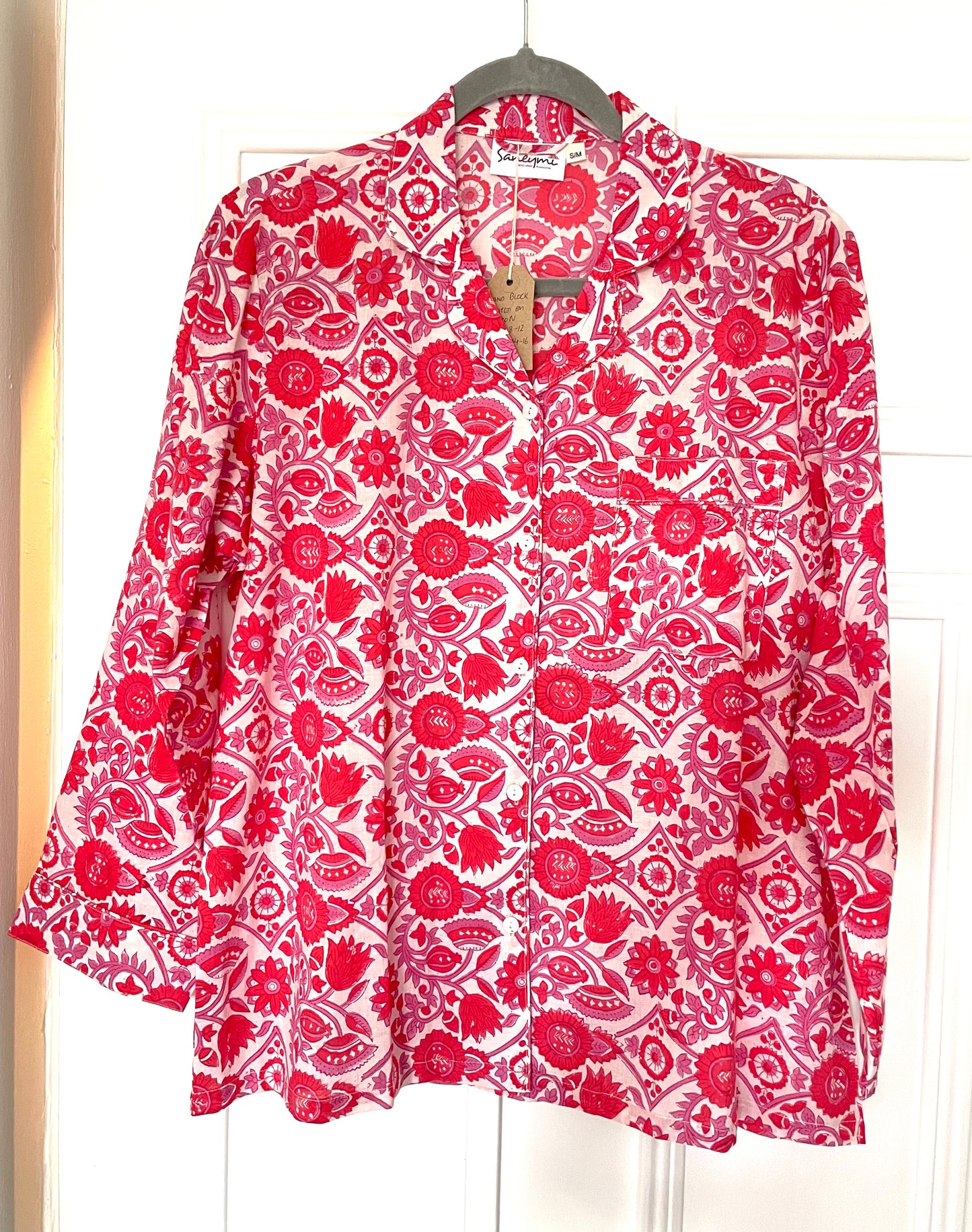 Red and Lilac Jaal Pyjamas