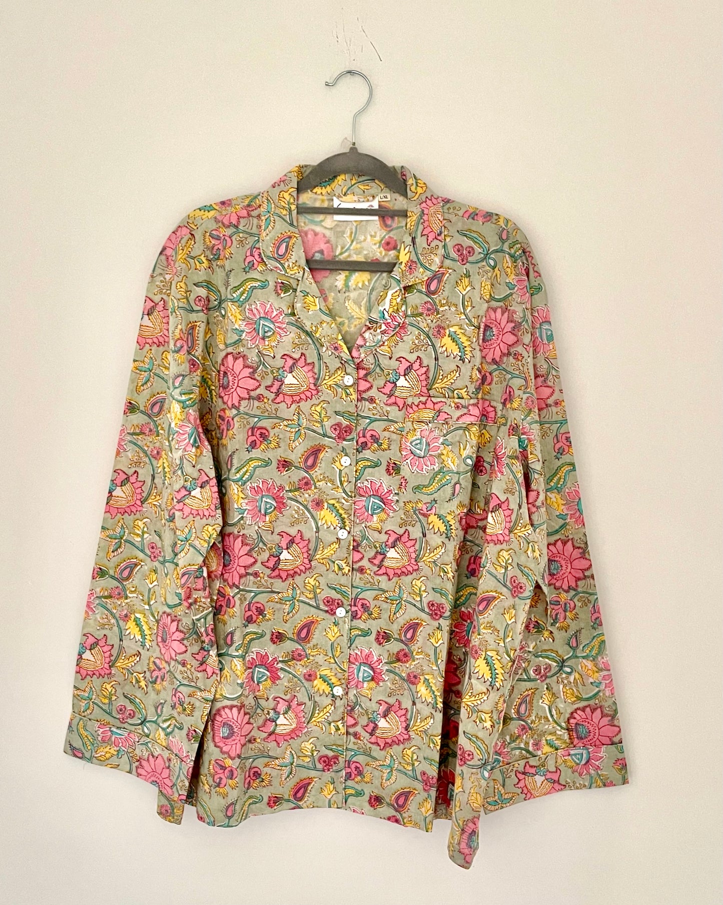 Light Jade Floral Pyjamas