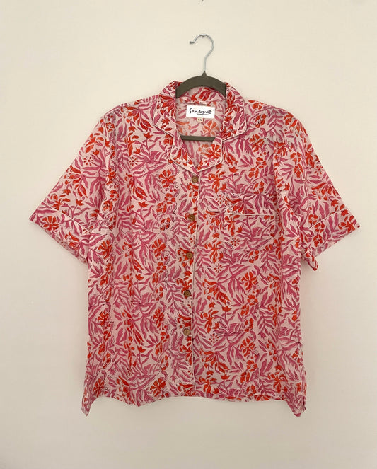 The Orange & Pink Floral Short pj set