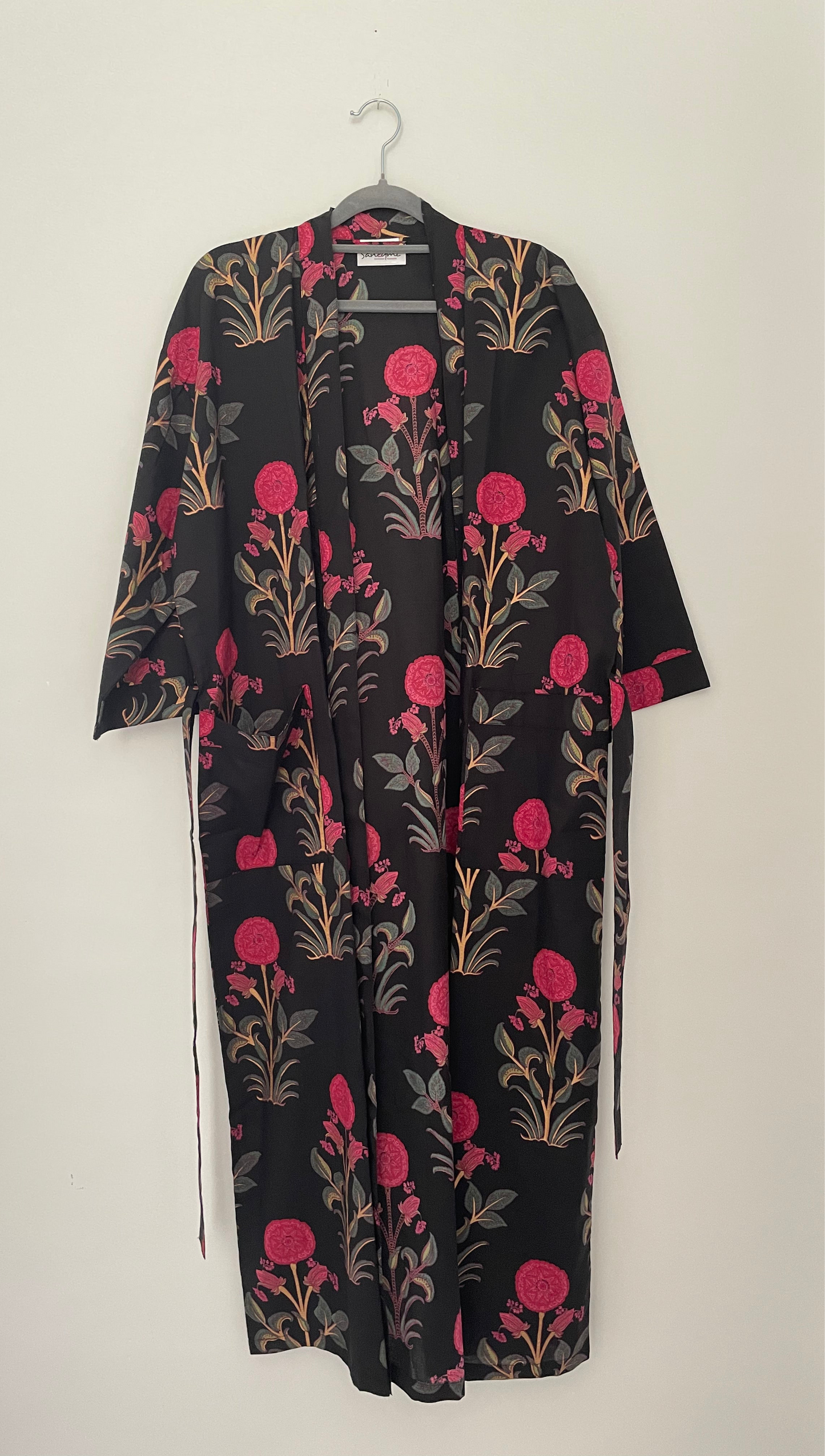 Black Brigette Dressing gown/ Robe