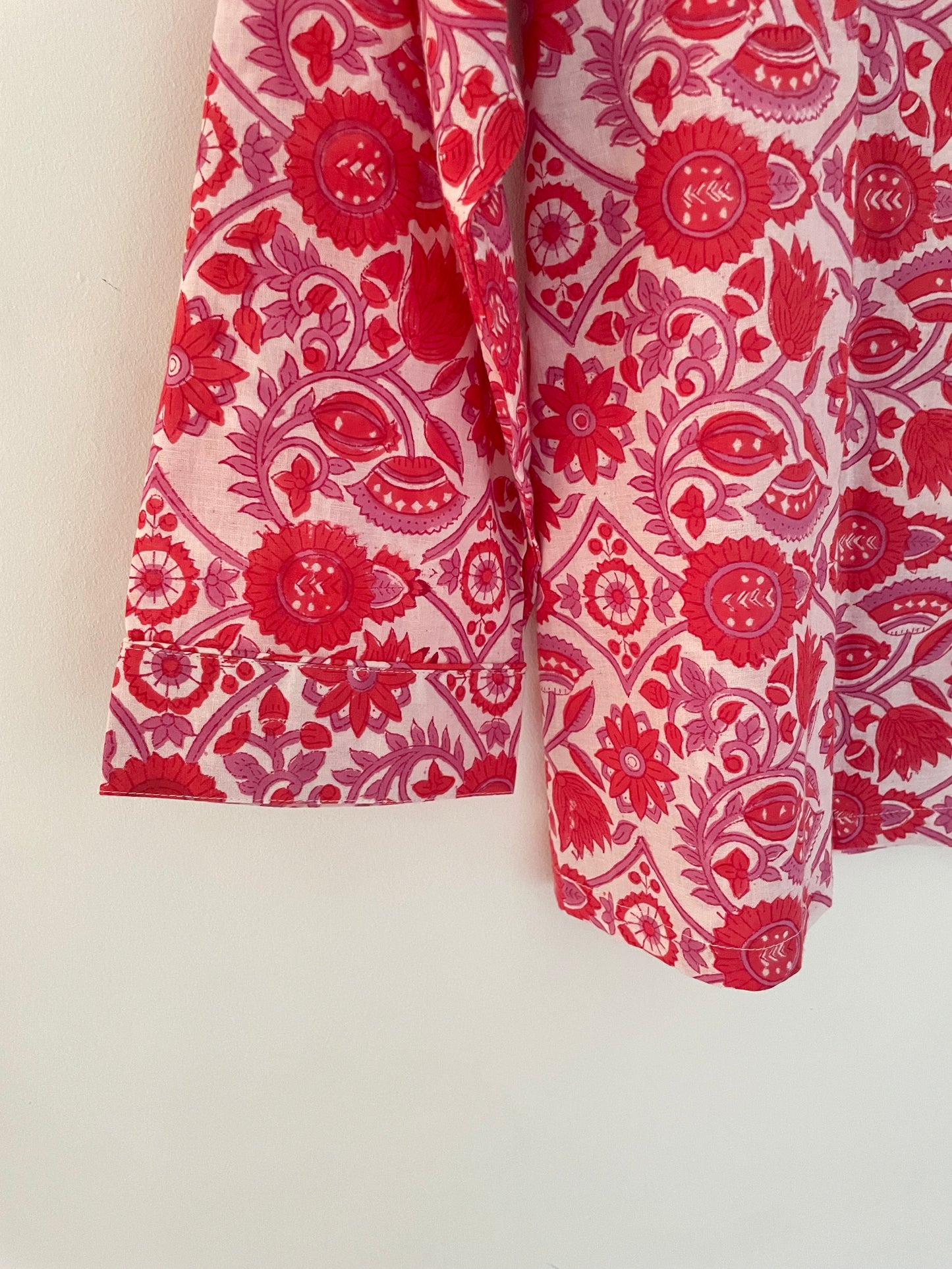 Red and Lilac Jaal Pyjamas