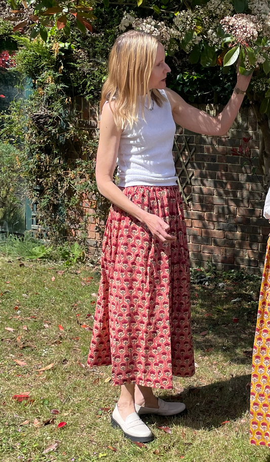 Poppy Flowers Skirt -1