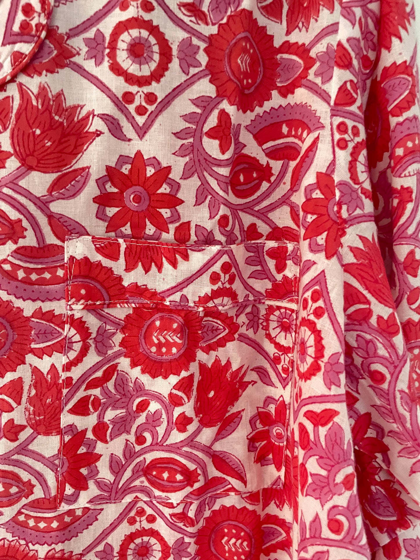 Red and Lilac Jaal Pyjamas