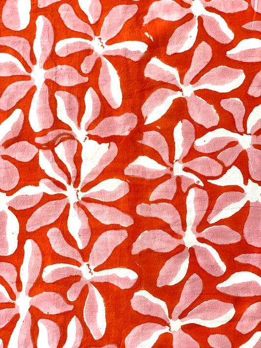 Jhaalar in vermillion and pink