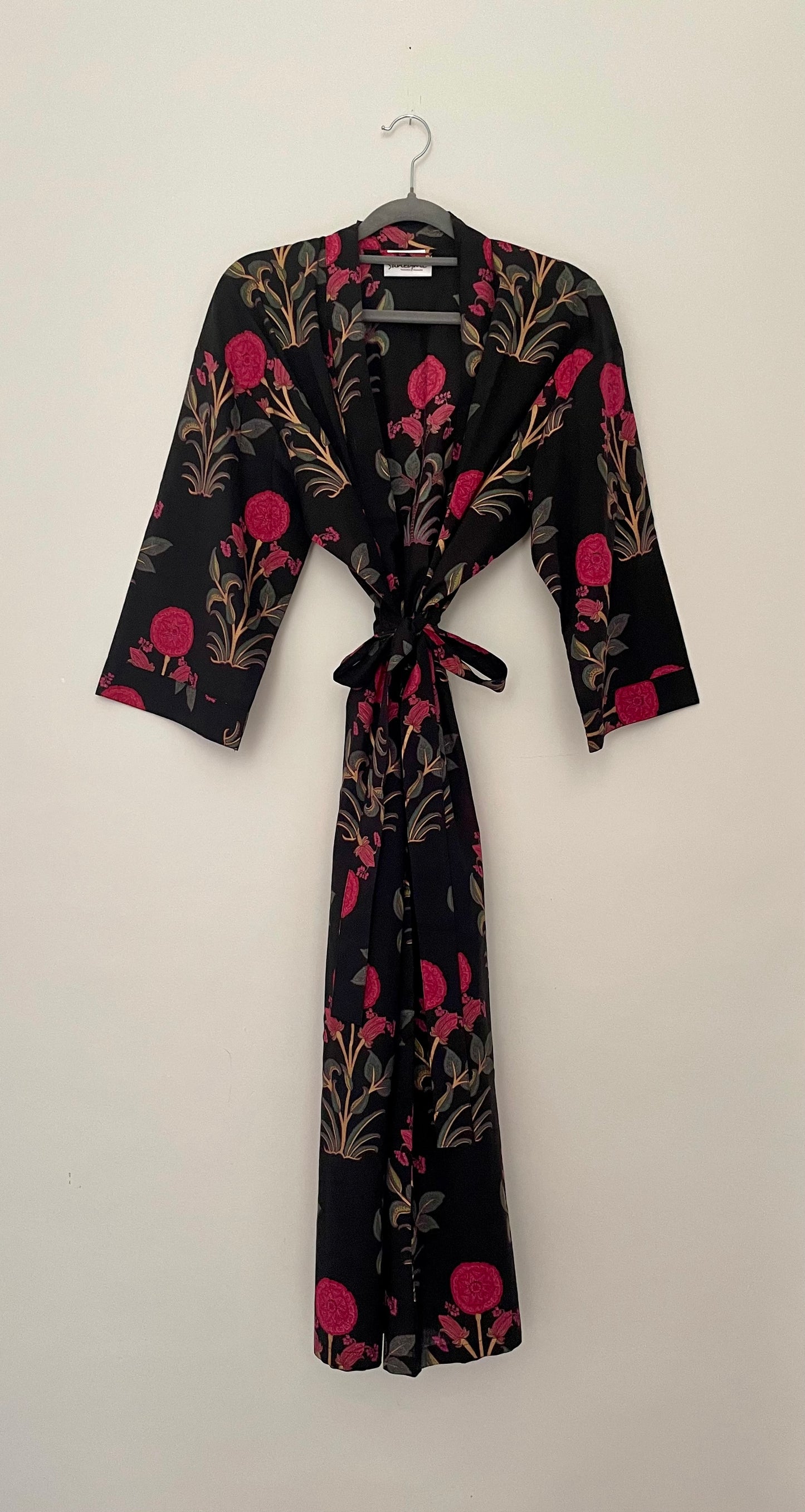 Black Brigette Dressing gown/ Robe