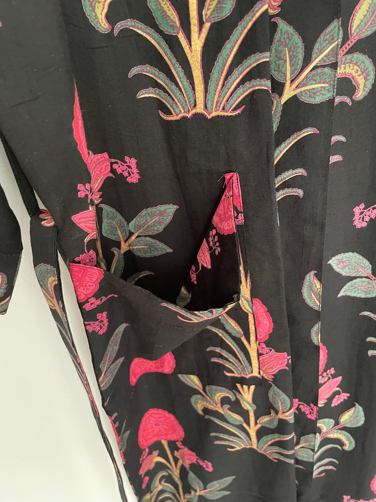 Black Brigette Dressing gown/ Robe